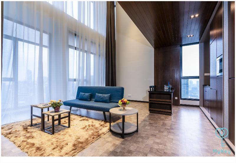 Expressionz Professional Suites By Mykey Kuala Lumpur Buitenkant foto A living room in a serviced apartment in China
